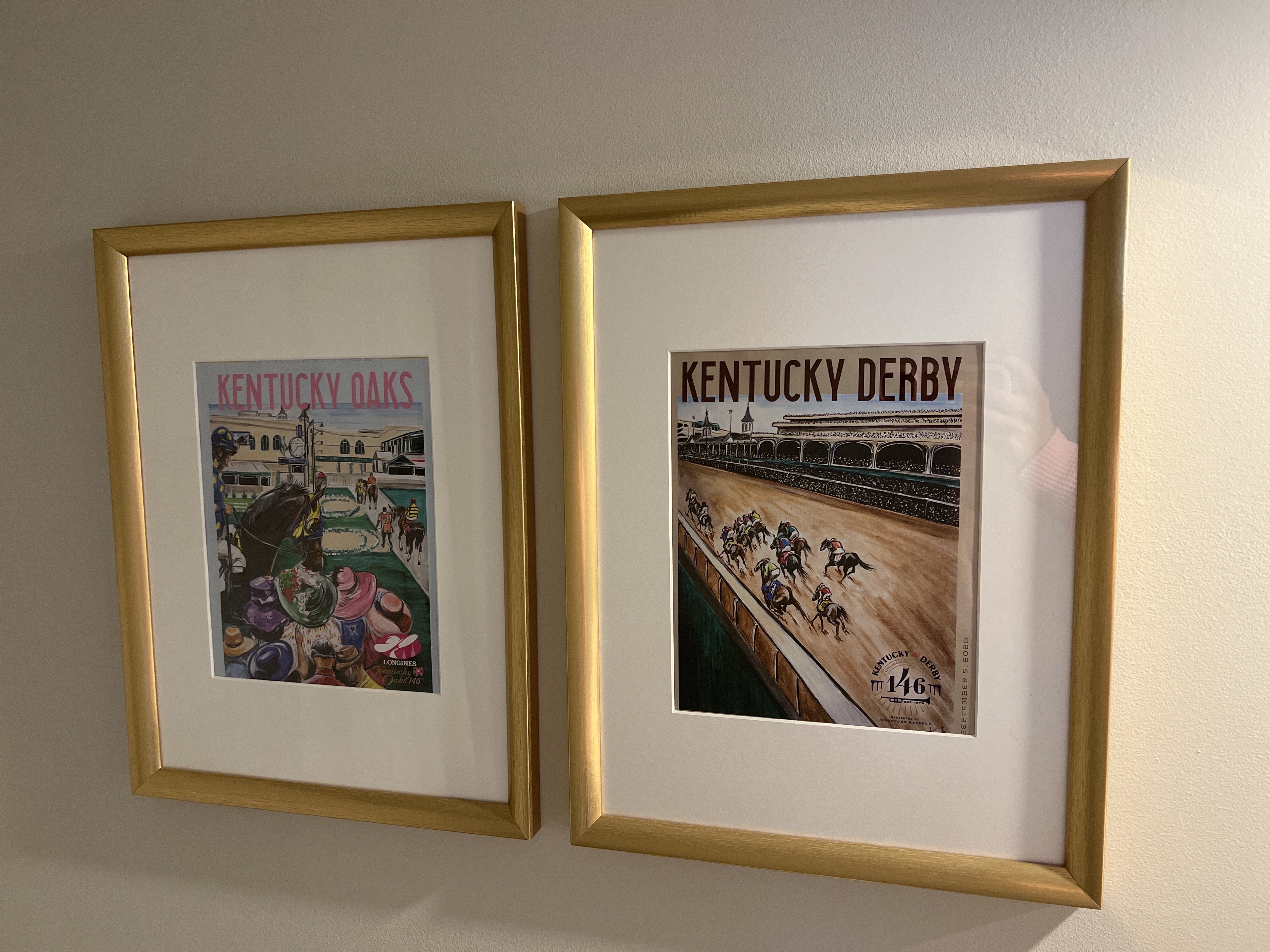 Kentucky Derby Framed Posters. 