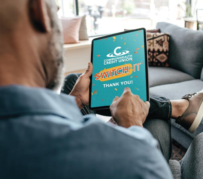 Man using iPad to Switch IT